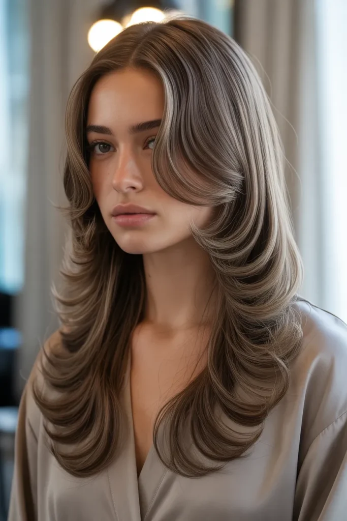 utterfly Layers with Face-Framing Tips