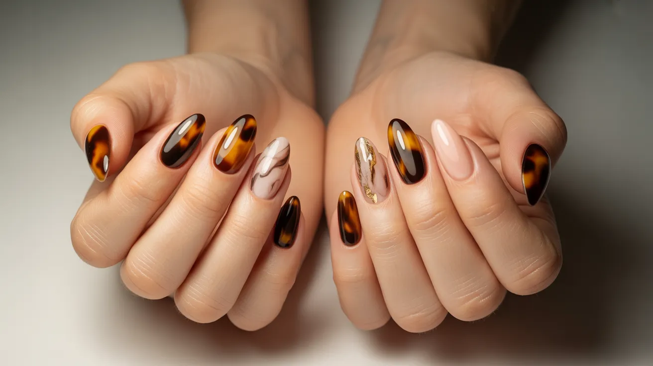 Tortoise Nail Designs That Look Chic and Timeless
