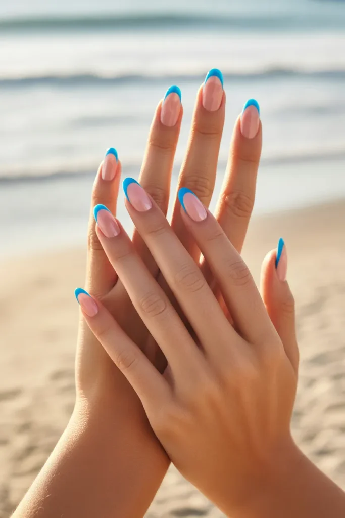 Classic French Tips with a Twist