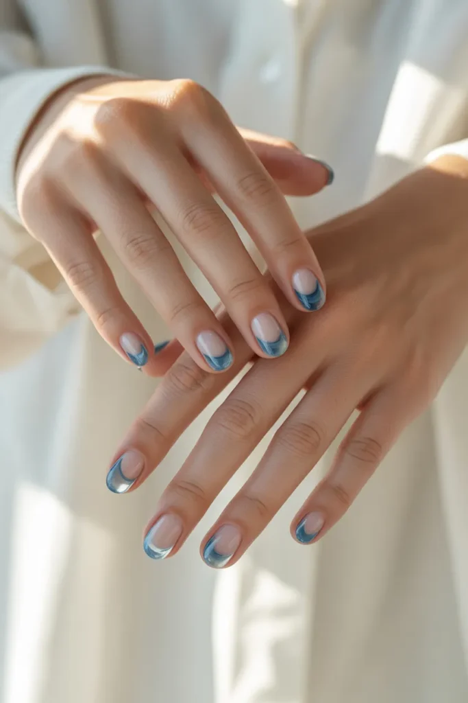 Clear Water Jelly Nails
