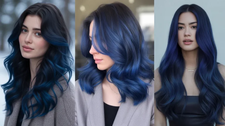 Deep Blue Hair Colour Ideas for Winter 2026