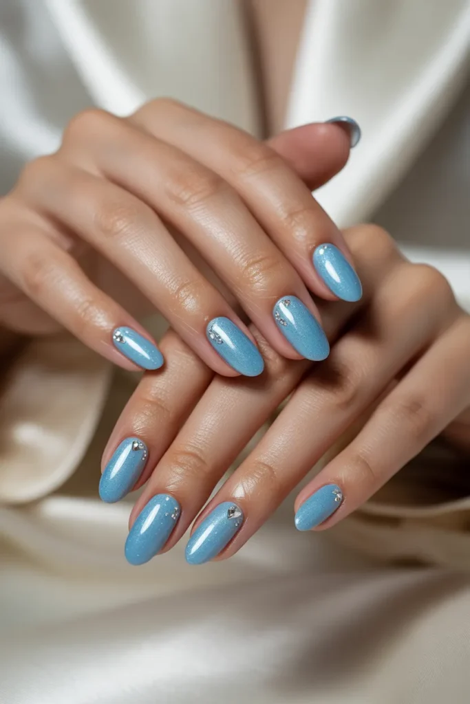 Icy Blue with Diamond Accents