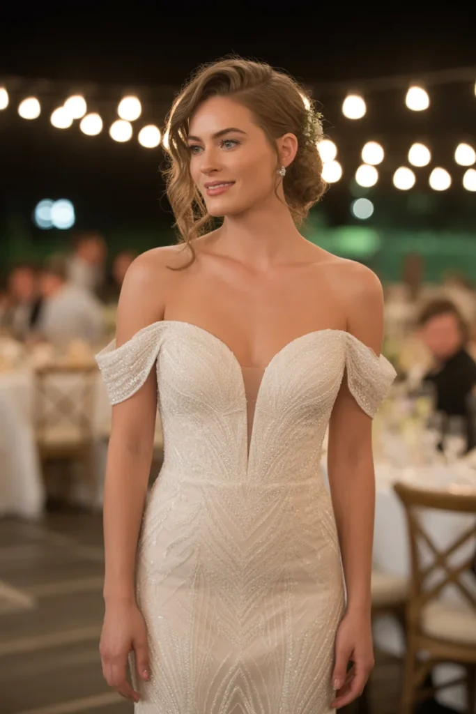 Loose Curls with a Soft Side Sweep