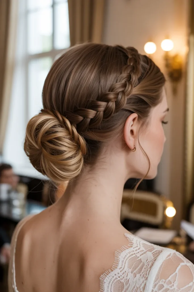 Low Braided Chignon