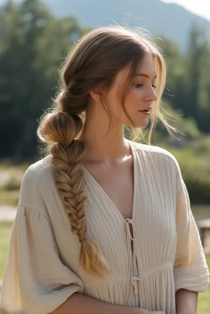 The Bohemian Fishtail Ponytail
