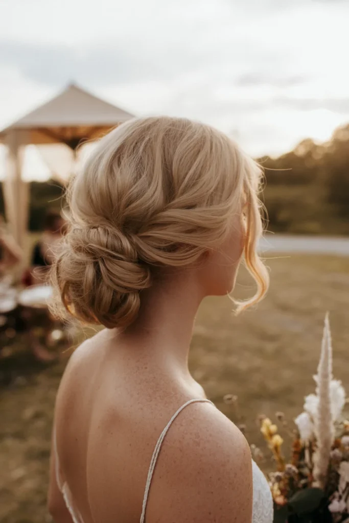 Messy Low Chignon