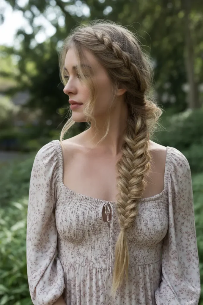 The Romantic Fishtail Braid
