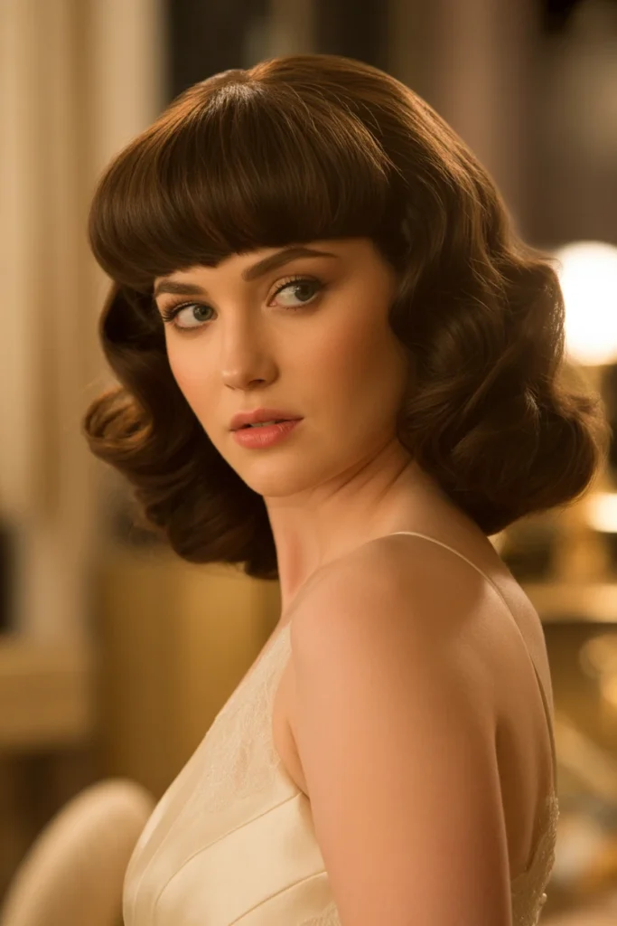 Full, Bold Bangs with Soft Waves