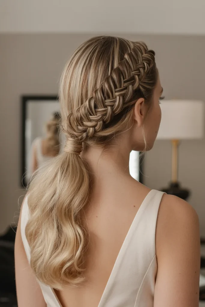 Braided Low Ponytail