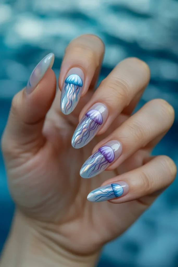 Jellyfish Nail Art