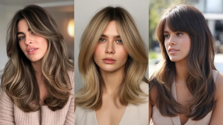 Layer Hair With Curtain Bangs