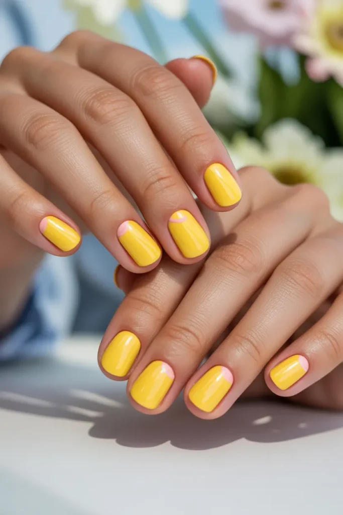 Lemonade Yellow with Pink Accents