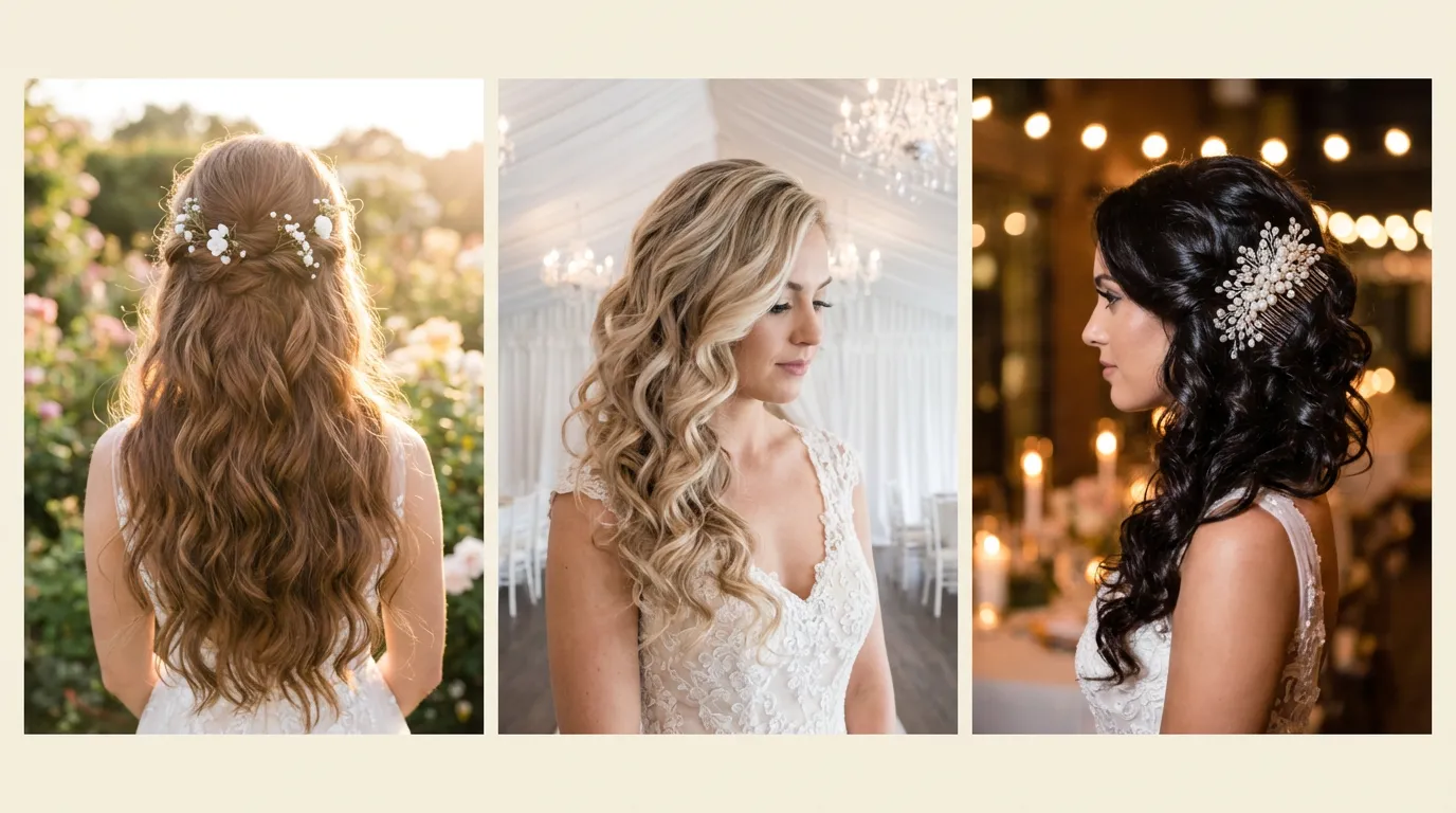 Loose Curls Wedding Hair Ideas