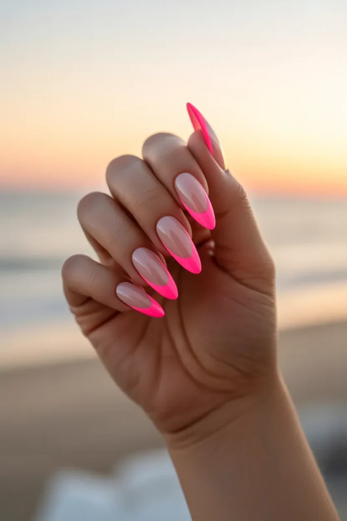 Neon Pink Tips