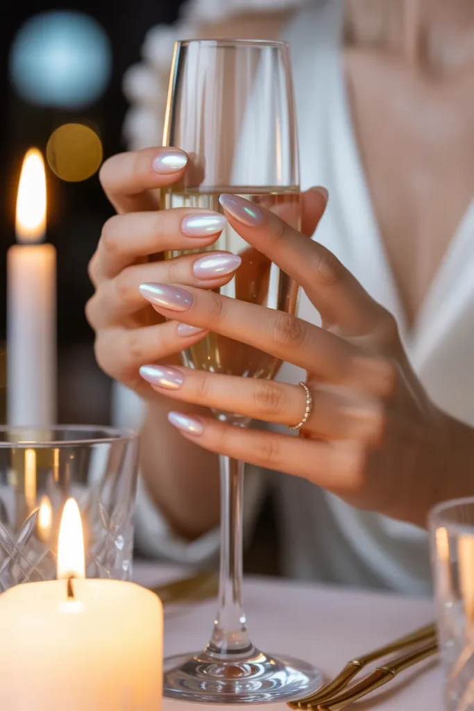 Opalescent Nails with Iridescent Sheen