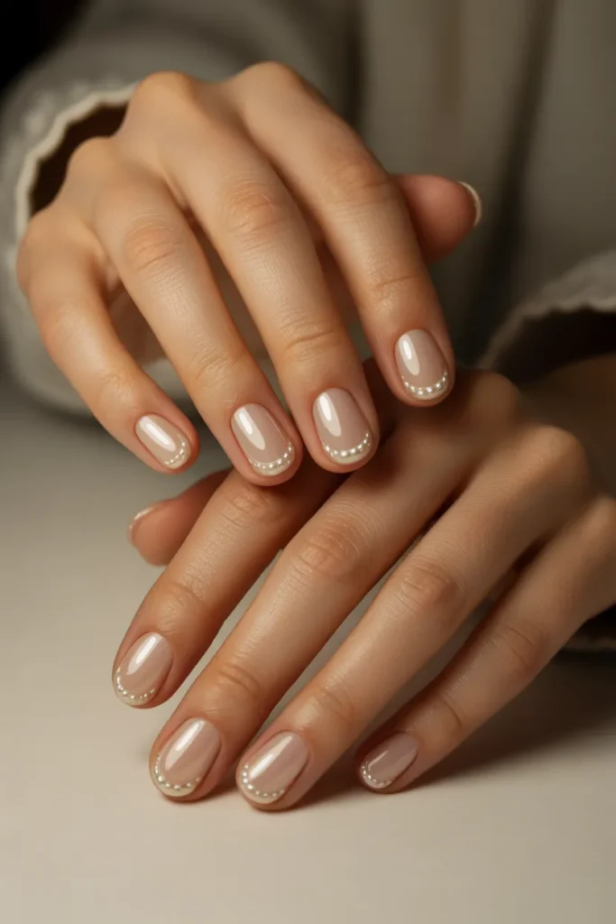 Pearl-Accent Nails