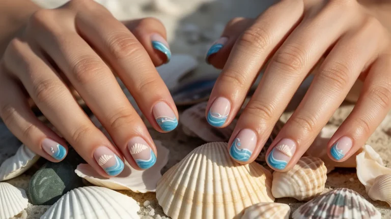 Sea Inspired Nails