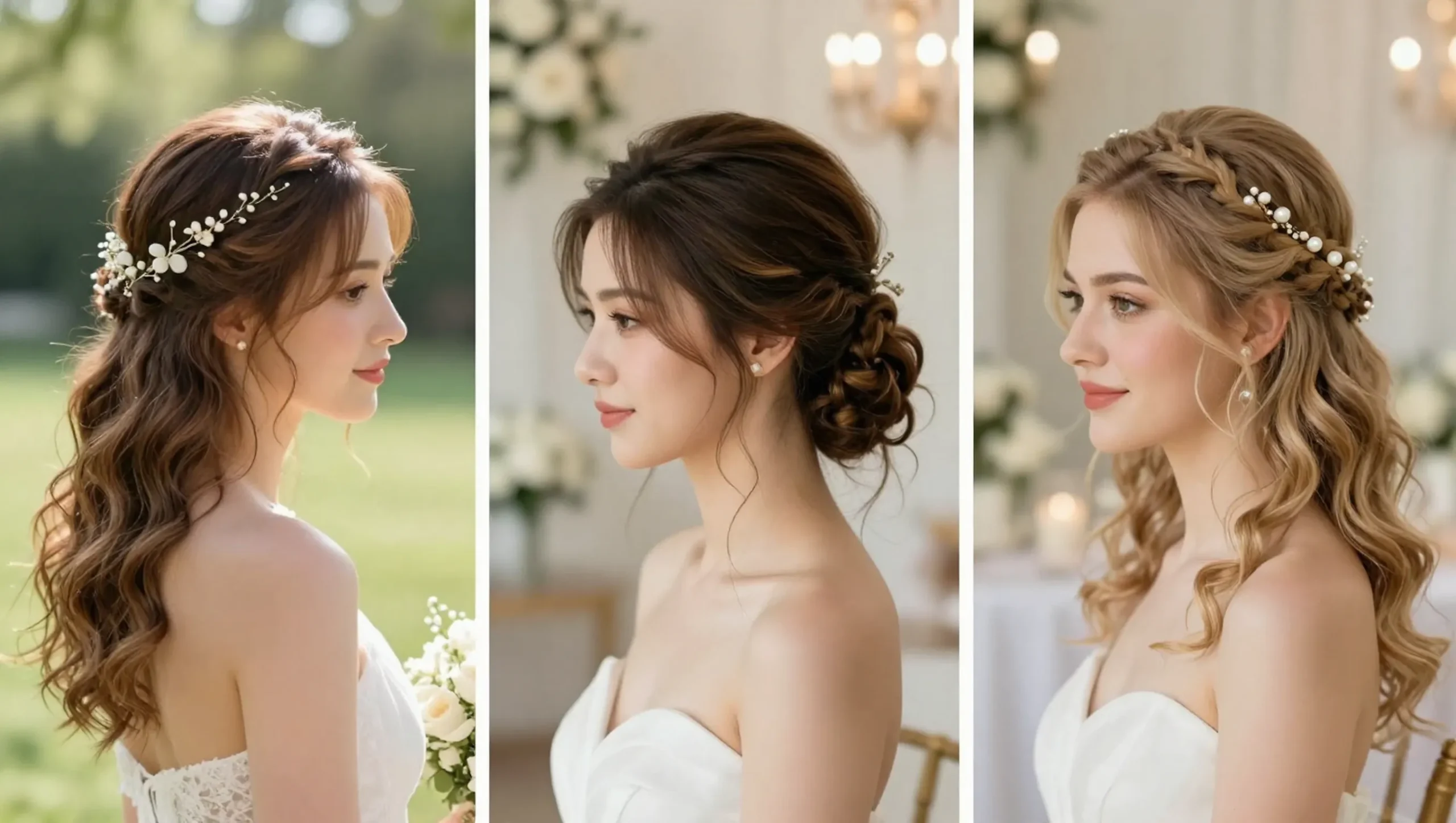 Shoulder-Length Wedding Hairstyles