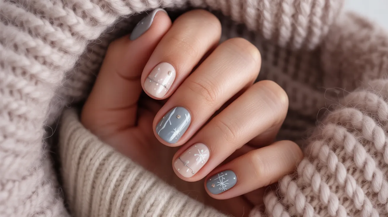 Simple Short Winter Nail Designs for Everyday Wear