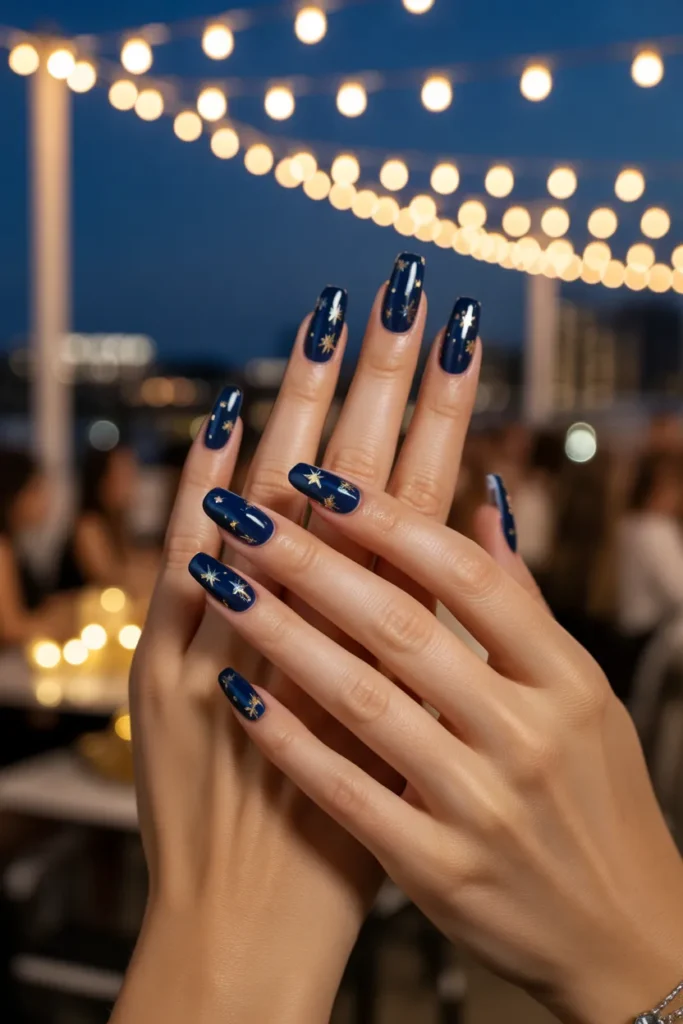 Starry Night Nails