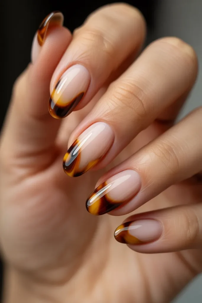 Tortoise Shell with Animal Print Tips
