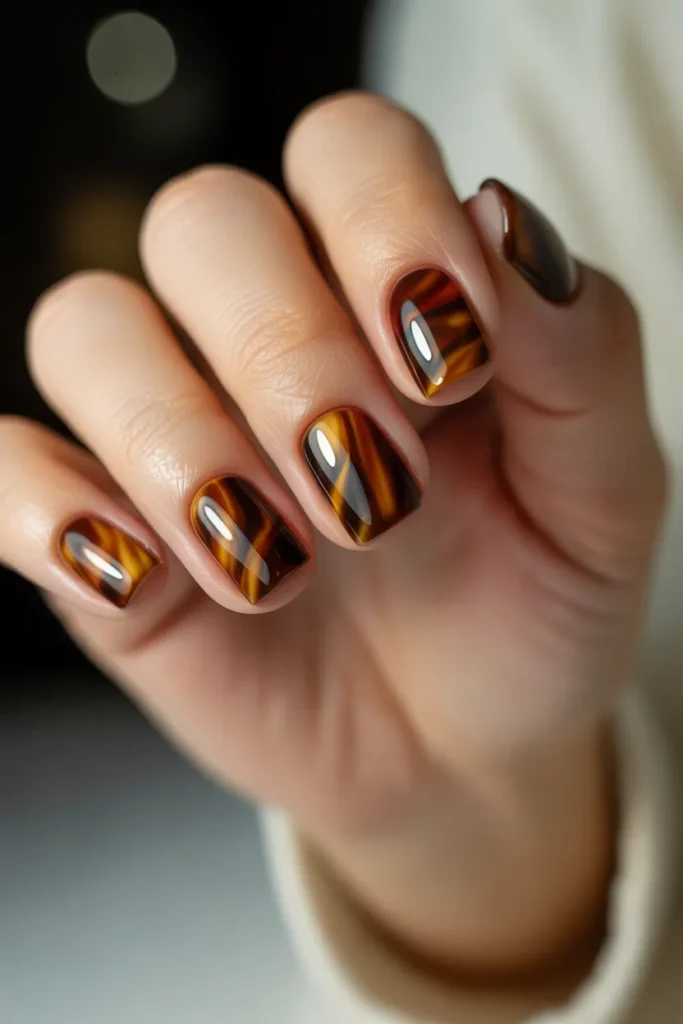 Tortoise Shell with Copper Accents