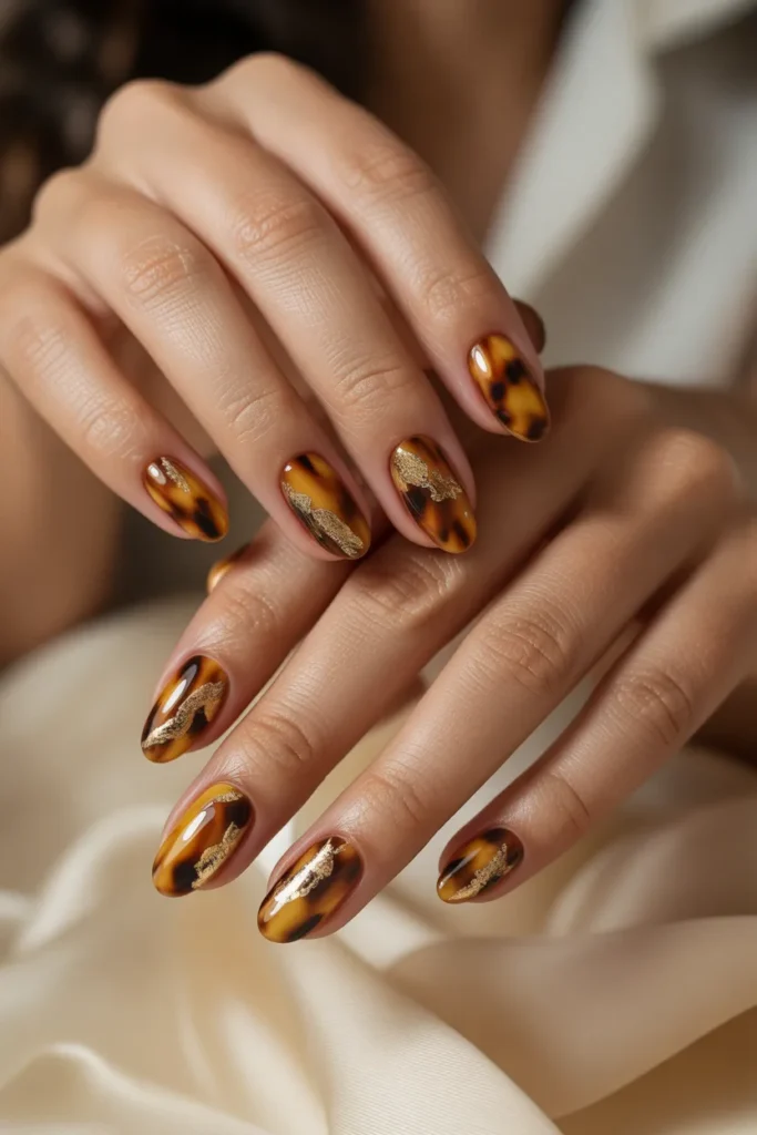 Tortoise Shell with Floral Detailing