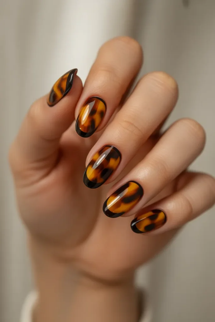 Tortoise Shell with Red Accents