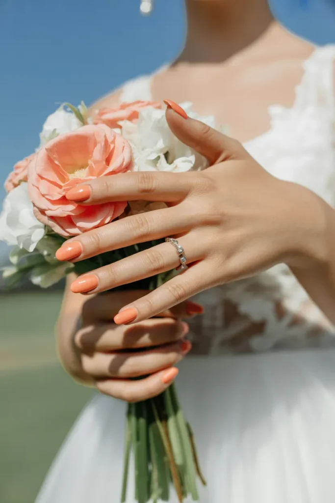Warm Nude Nails with Sculpted Shape