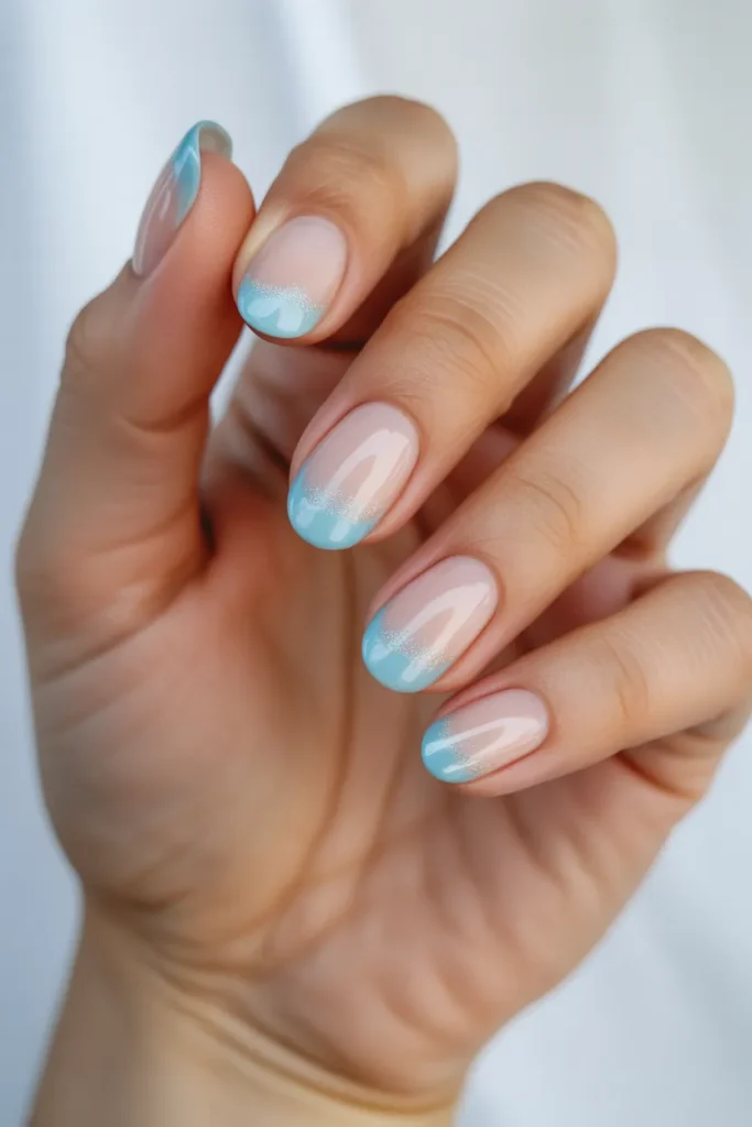 White Sand and Clear Water Nails