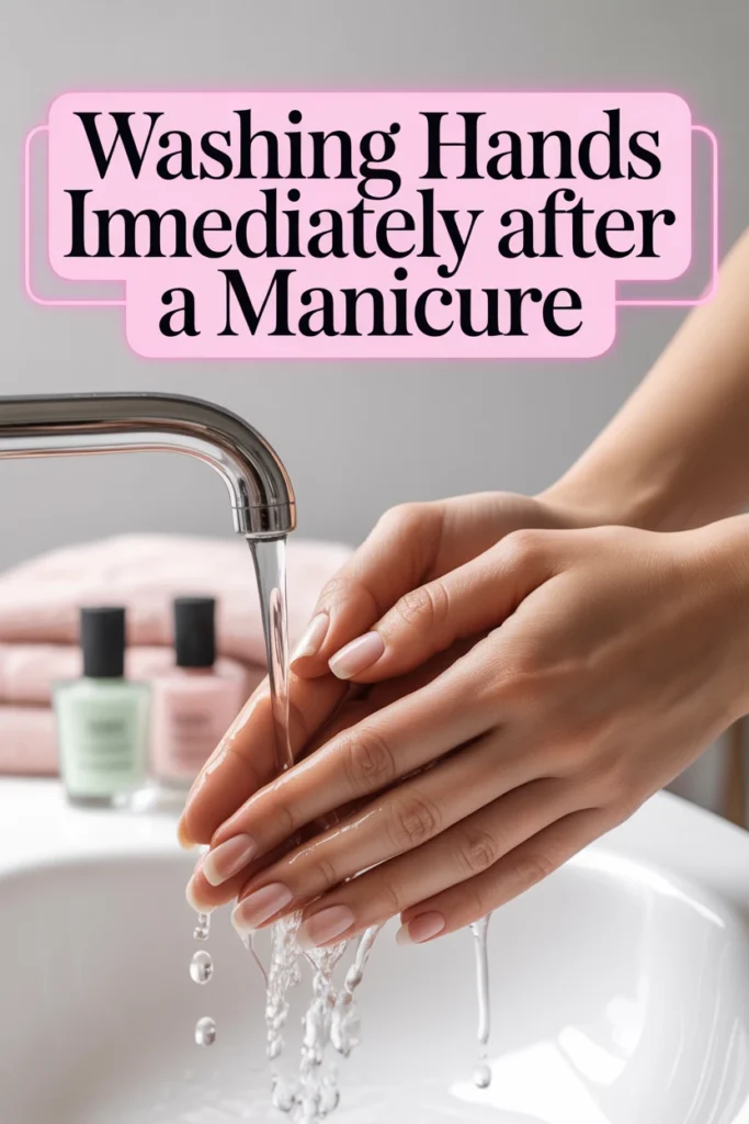 Cause #12: Washing Hands Immediately After a Manicure