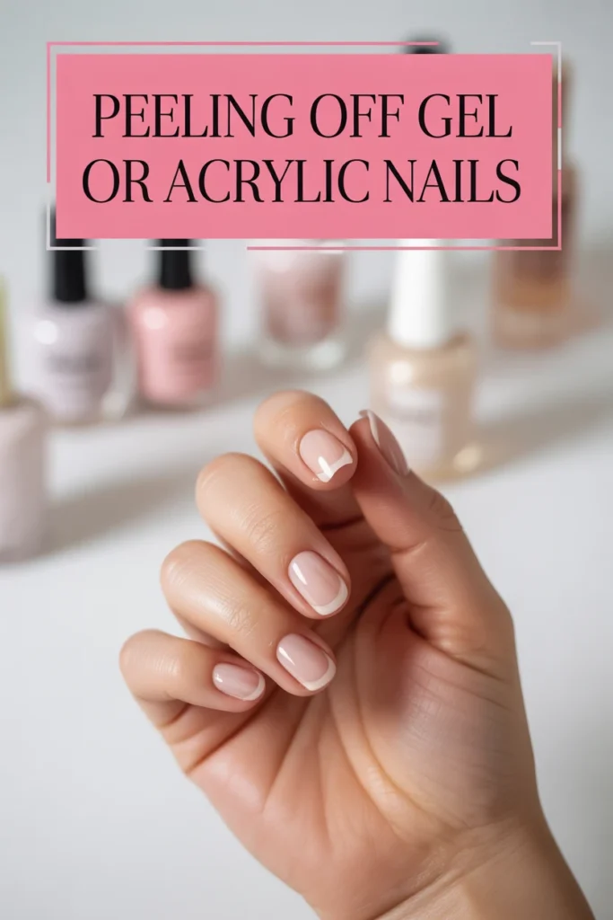 Cause #9: Peeling Off Gel or Acrylic Nails